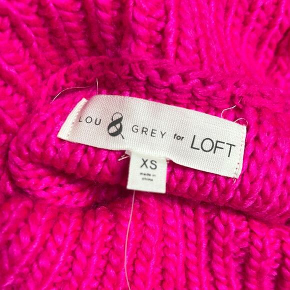 Lou & Grey For LOFT NWT XS Women Turtle Neck Pink Pullover - Picture 5 of 6